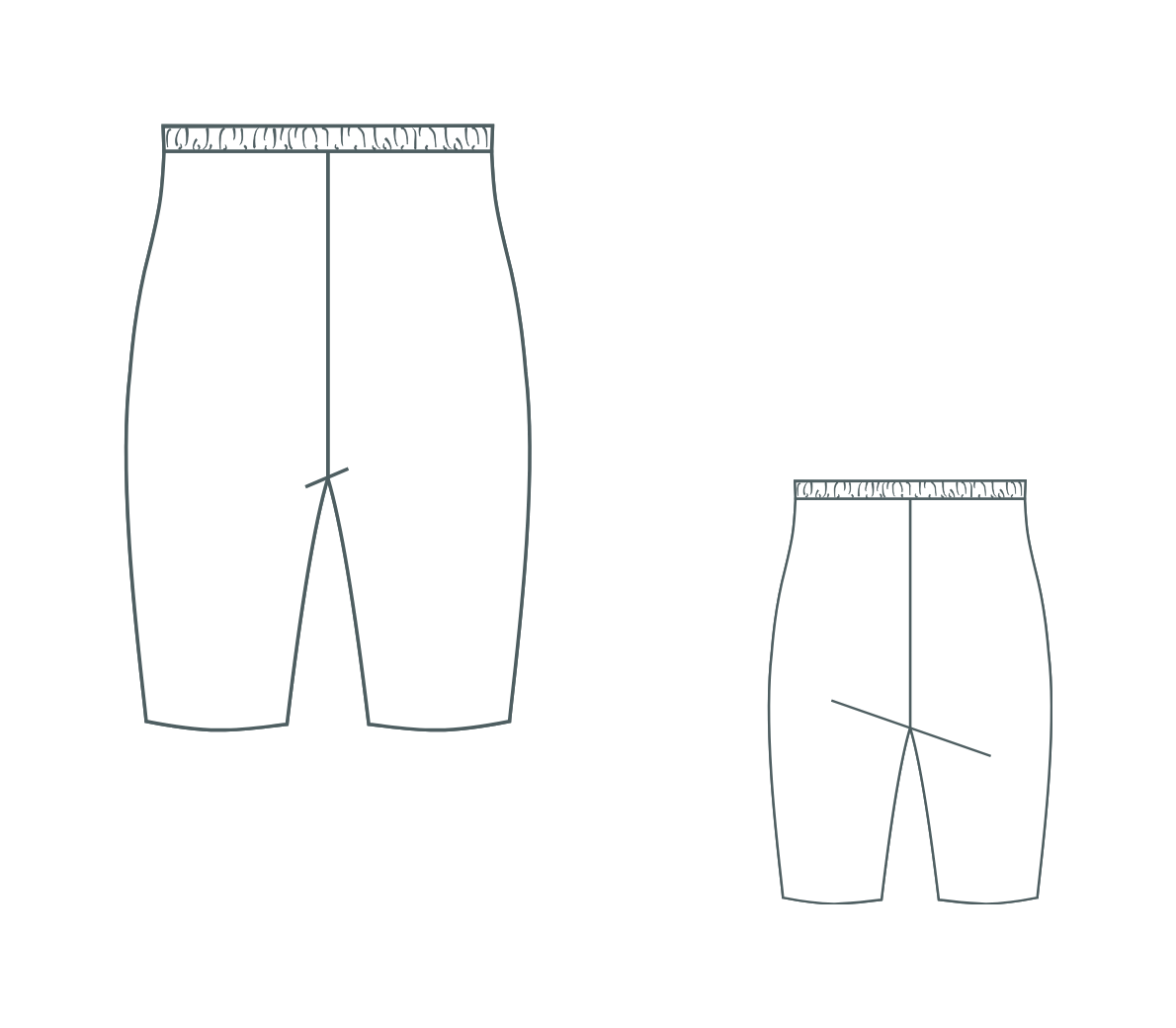High Waisted Biker Shorts – Free Sewing Pattern PDF #SC1005